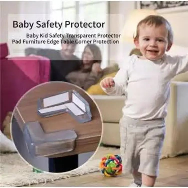 4Pcs Baby Safety Silicone Corner Protectors – Soft Table Edge Guards for Childproofing
