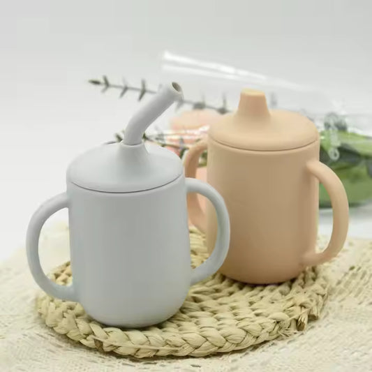 BPA-Free Silicone Baby Sippy Cup – Leak-Proof & Sublimation Ready | Toddler Training Cup